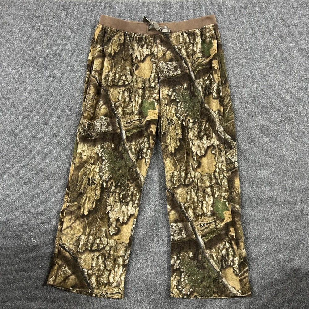 Magellan Pants Womens XXL Brown RealTree Camo Fleece Lounge Pajama Soft Sleep